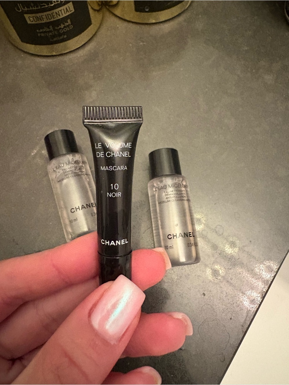 NEW CHANEL MINI SET MASCARA & 2 MICELLAR WATER